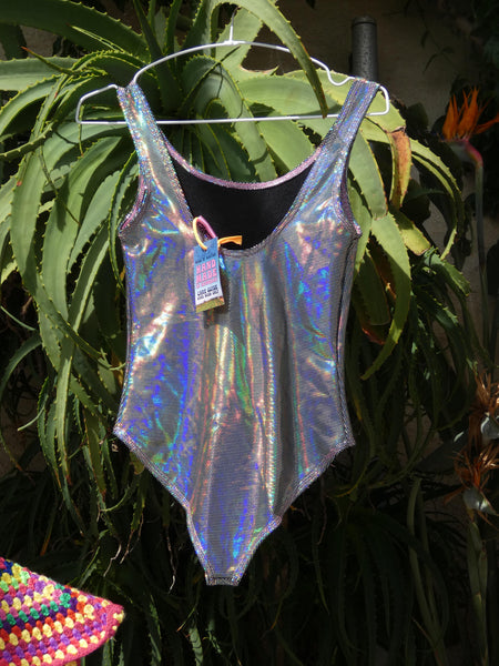 Holographic Thermal swimsuit size 8