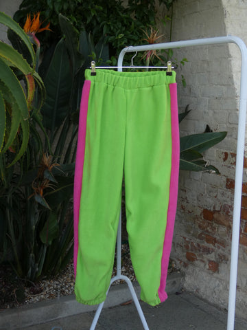 Lime + pink Joggers size 8