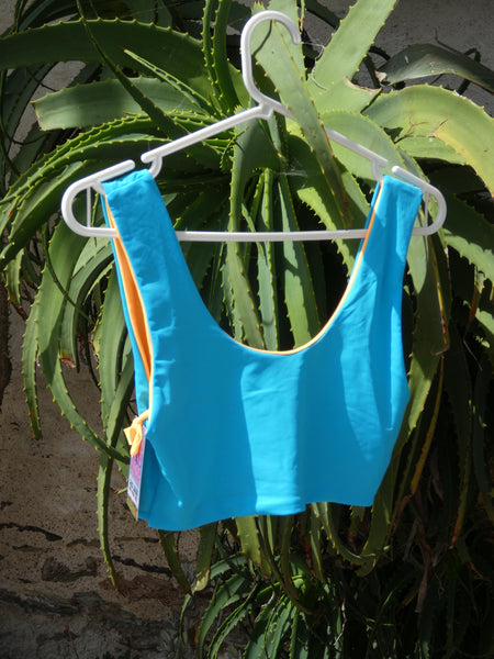 reversible blue bikini top Multiple sizes