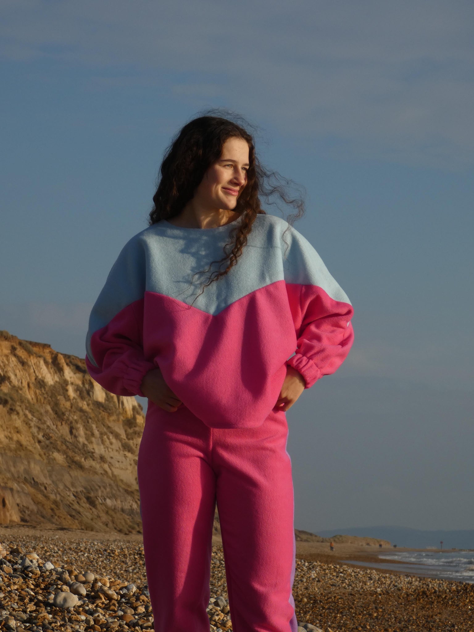 Pink Track Fleece